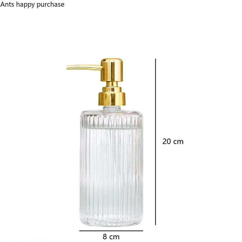 glass bottle for disinfectant lotion and soap dispenser - vue 10 sur 15