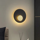 Decorative nordic style golden moon LED wall light