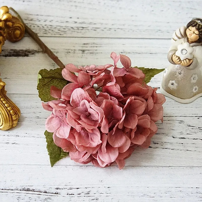 Silk hydrangea bouquet for home decoration and weddings - vue 13 sur 14