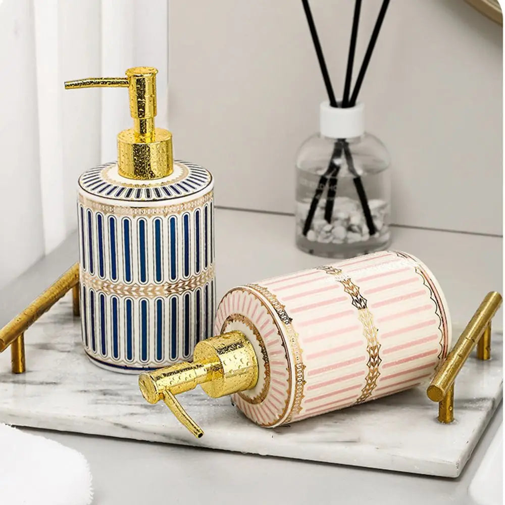 luxury ceramic soap dispenser for hotel refillable