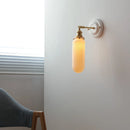 Nordic Japanese white and copper LED wall light