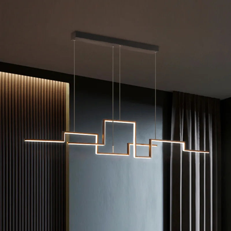 Adjustable modern minimalist LED pendant lights for interior decor