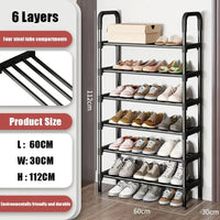 trendy space-saving 5-tier metal shoe rack