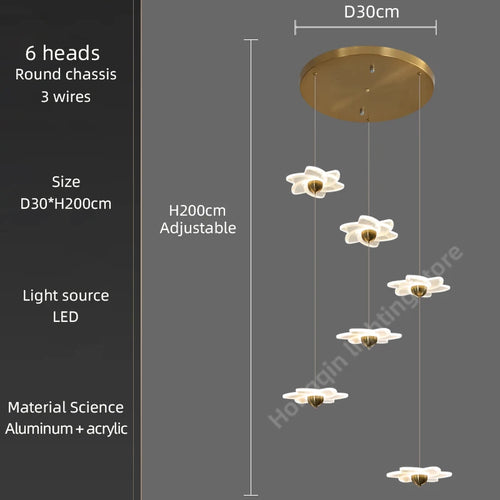Modern decorative chandelier for luxury hotel lobby duplex - vue 13 sur 26