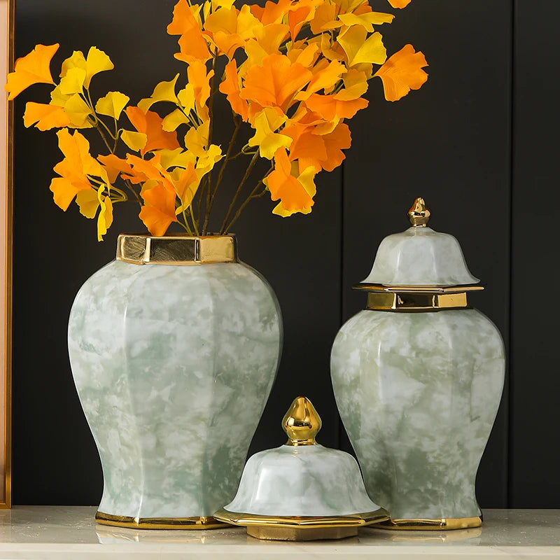vintage ceramic vase for ginger flowers decorative and practical