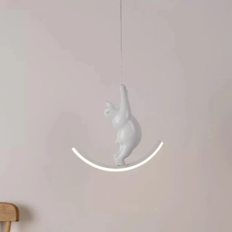 Cute animal chandelier bedside lamps for children modern decor - vue 5 sur 10