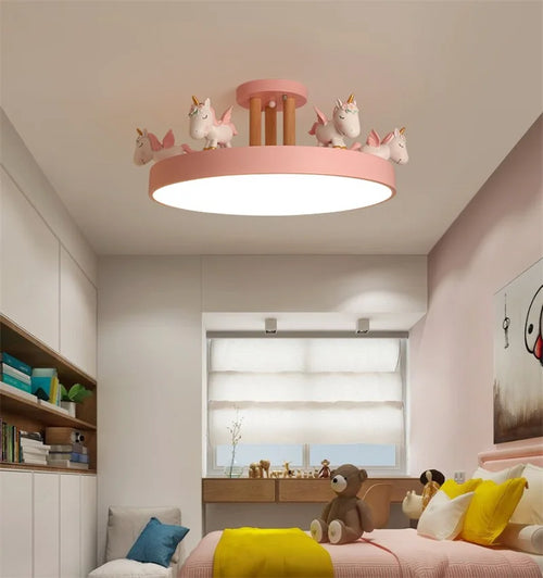 Colourful LED ceiling light for children's room safe decorative lighting - vue 3 sur 15
