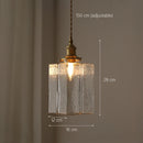 Modern minimalist Japanese glass chandelier with LED lighting