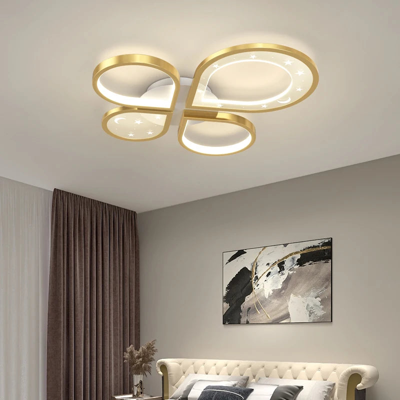 Creative LED ceiling light nordic modern gold chandelier