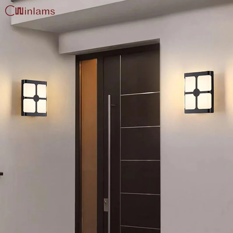 modern waterproof outdoor led wall light for garden and driveway