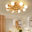 Nordic wood design chandelier for interior decoration