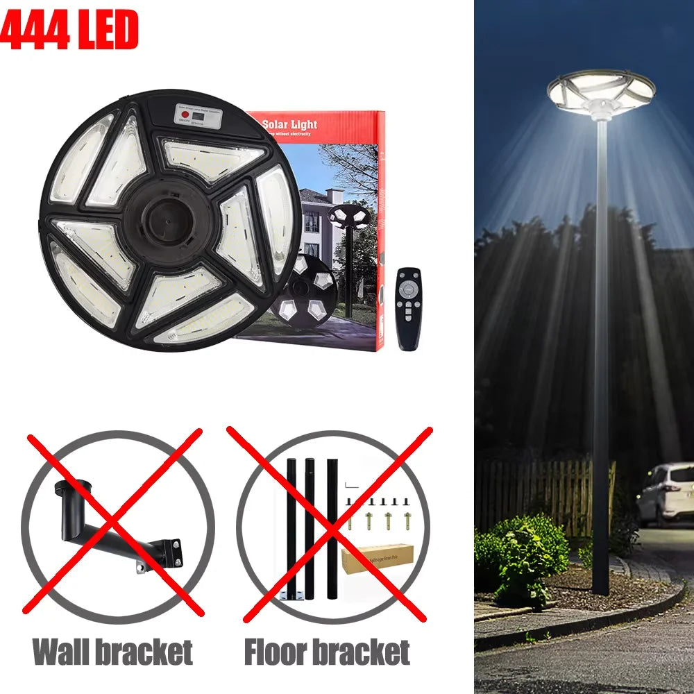 Round solar lamp for garden and outdoor lighting - vue 13 sur 17