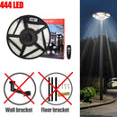 Round solar lamp for garden and outdoor lighting