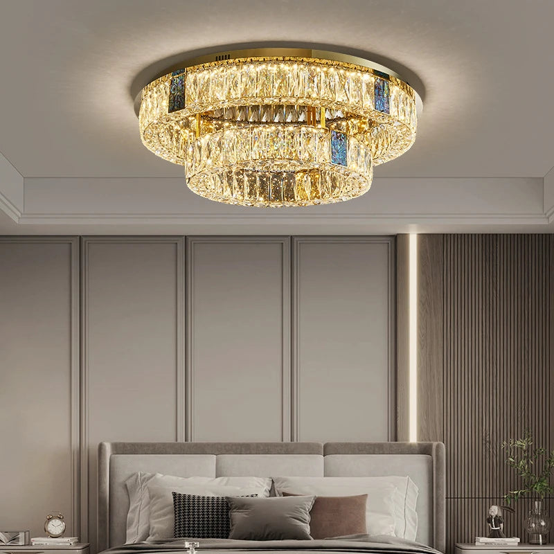 Nordic style round LED ceiling light in stainless steel – latest model