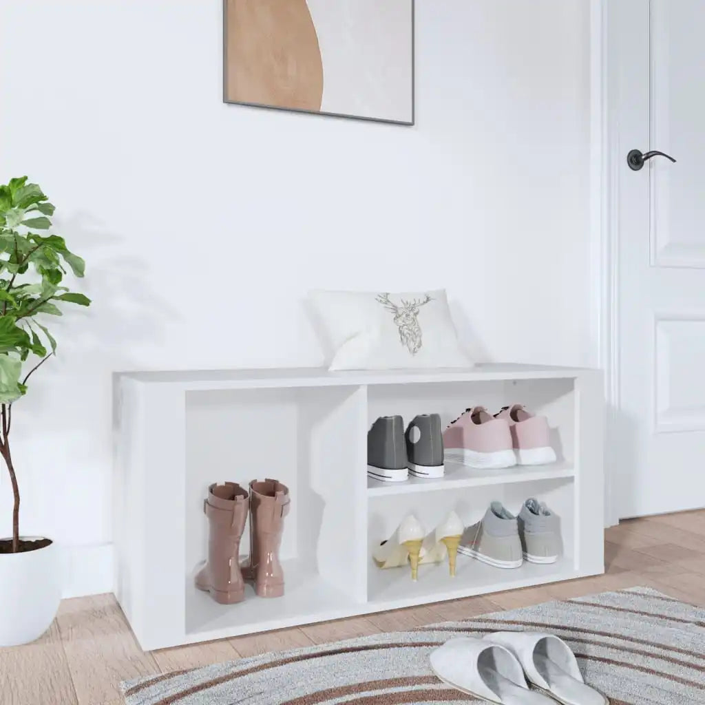 modern and practical design engineered wood shoe cabinet