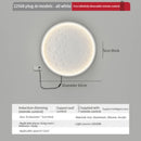 Modern round wall light with plug and rechargeable wire