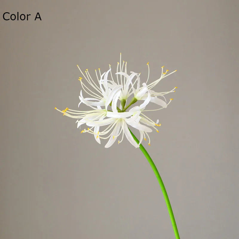 Artificial higanbana flower branch for wedding floral decoration - vue 9 sur 10