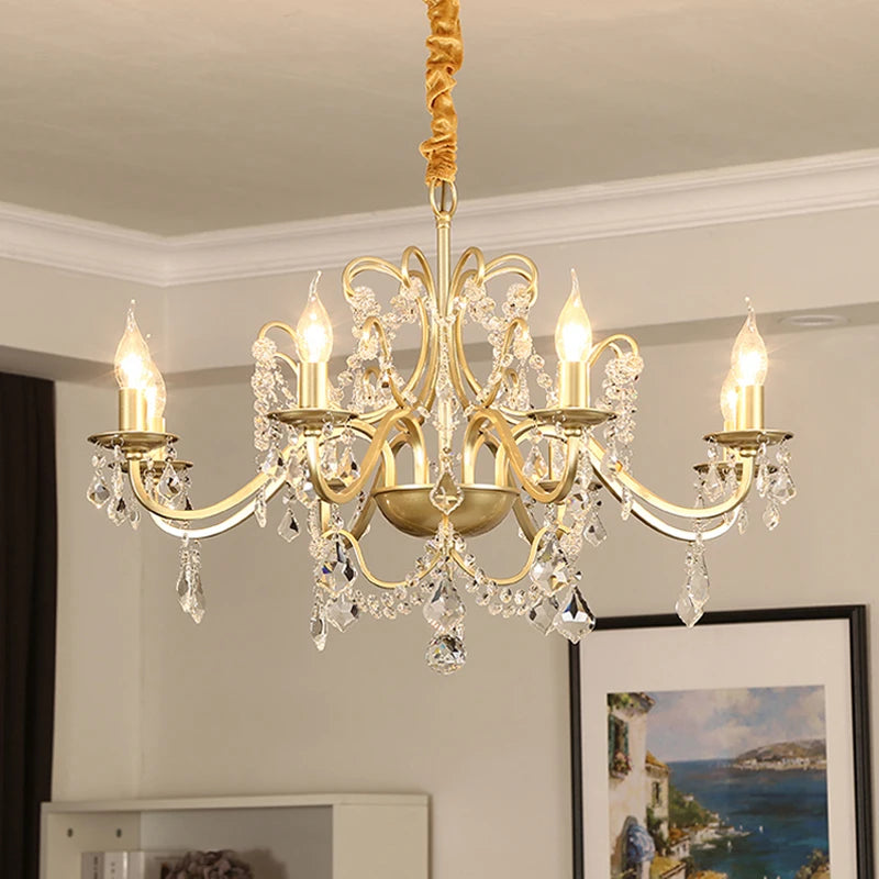 Modern crystal chandelier with elegant LED lighting for your interior