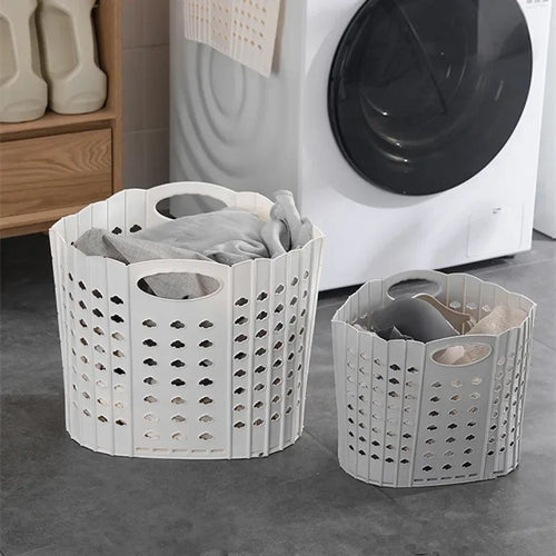 foldable basket for storing clothes and toys - vue 3 sur 8