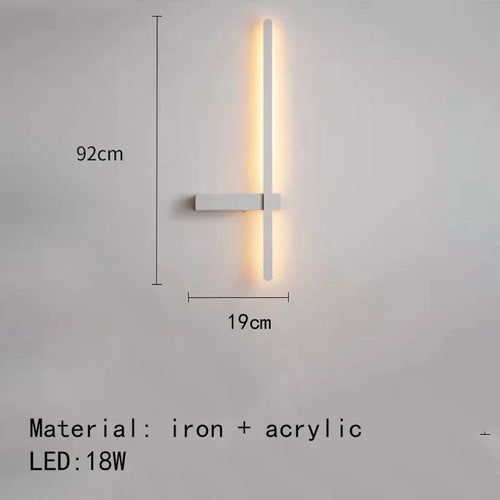 Minimalist artistic design LED wall light - vue 12 sur 15