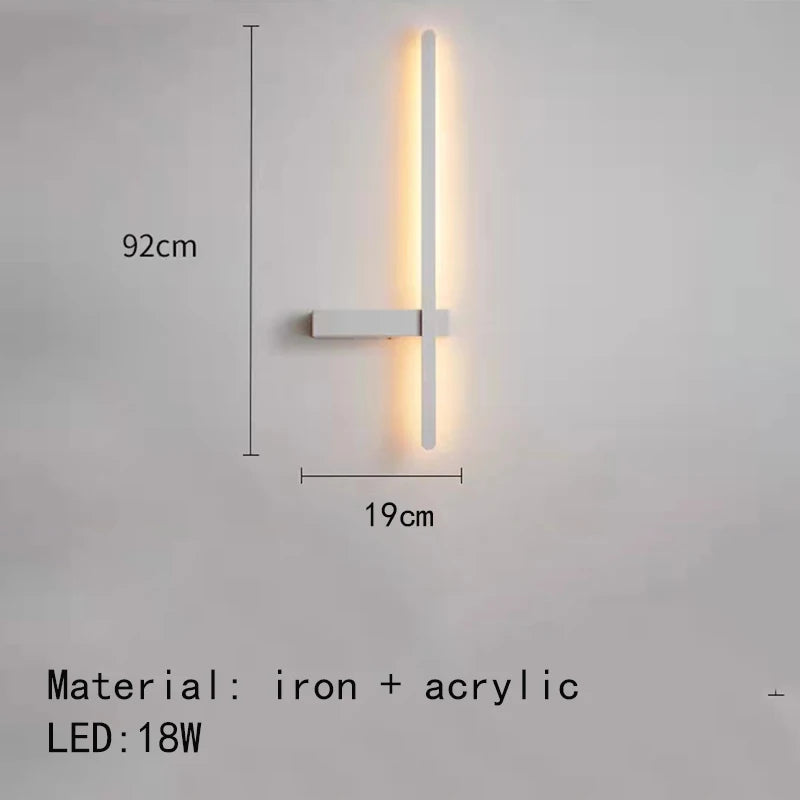 Minimalist artistic design LED wall light - vue 11 sur 15