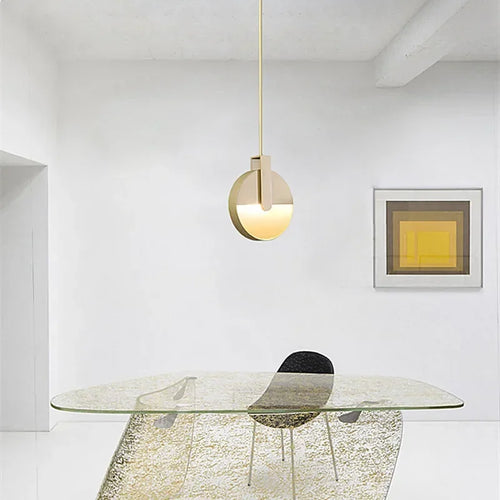 Creative rotating pendant light Italian Nordic zen design - vue 4 sur 7