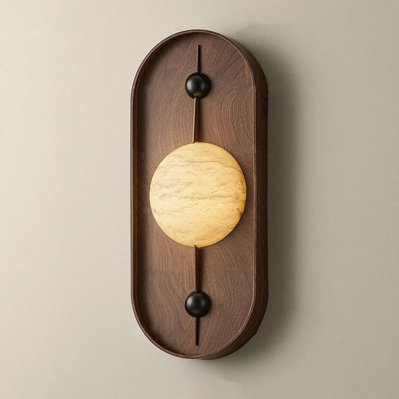 Marble and metal wall light for restaurant 3000k