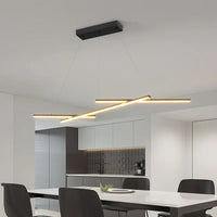 Modern minimalist LED iron art line pendant light