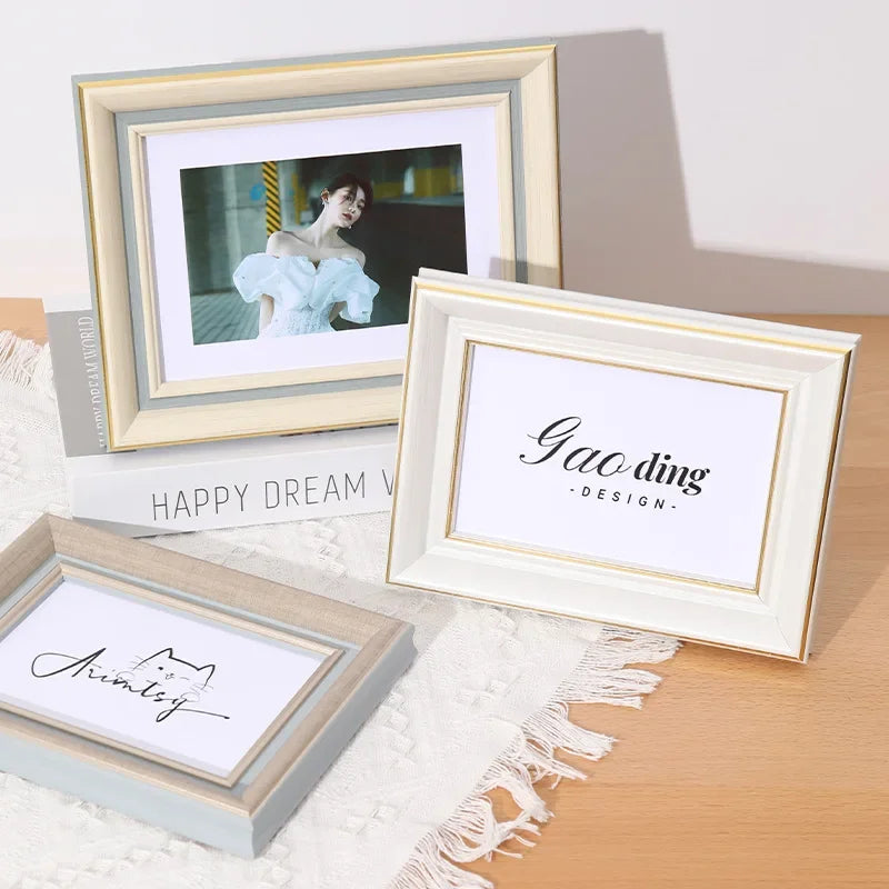 Wooden photo frame for family portraits and memories