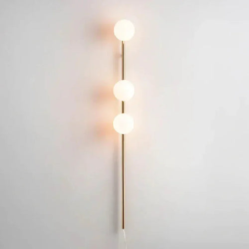 Long LED wall light with cable plug - vue 3 sur 7