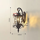 Retro outdoor wall light for garden and patio