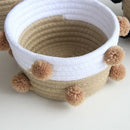 cotton rope storage baskets for home organization