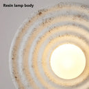 Wabi-sabi round LED wall light Japanese retro style decoration