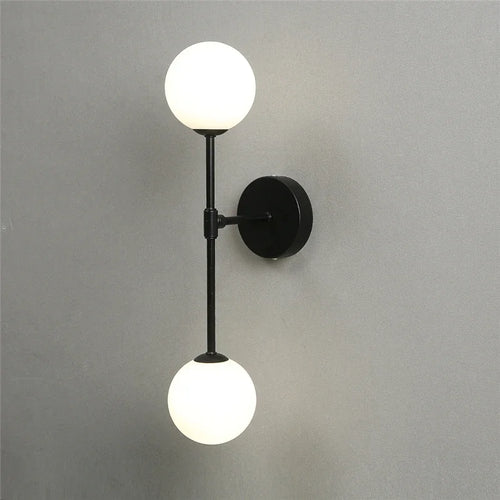 Nordic iron and glass luxury creative wall light - vue 3 sur 7