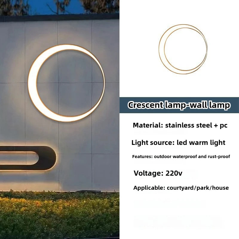 Modern waterproof outdoor wall light for garden and terrace