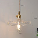 Modern Nordic brass and glass chandelier with elegant design for restaurants
