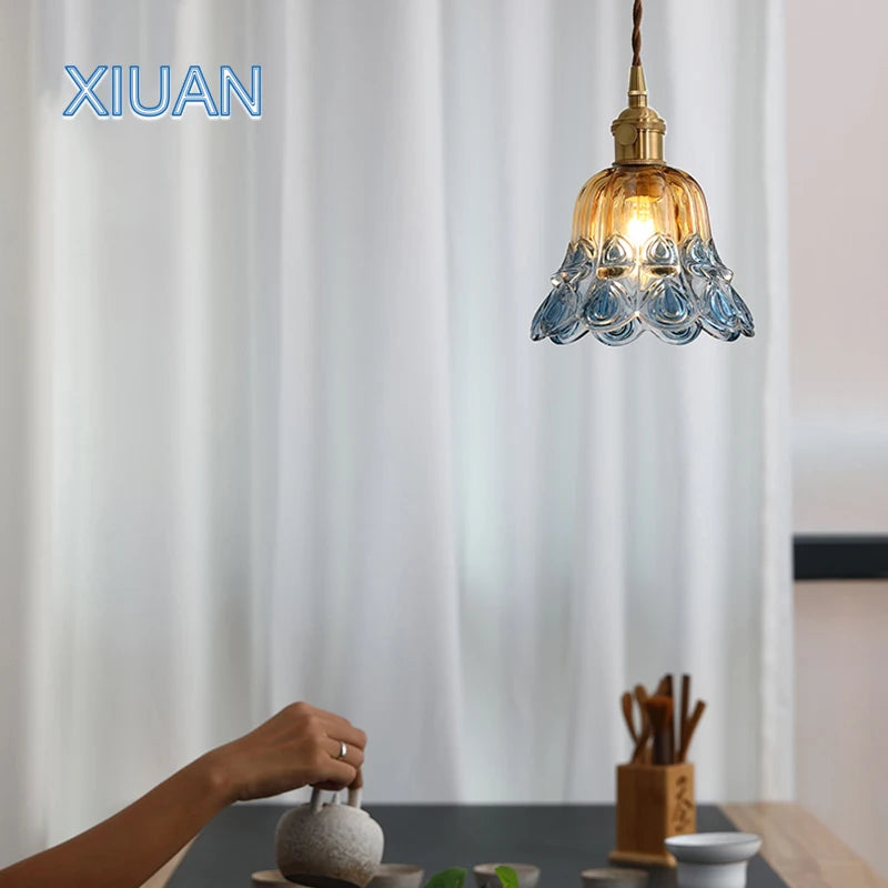 Glass pendant bedside wall light - vue 3 sur 8