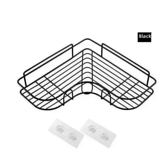 Japanese style wrought iron shelf wall storage rack - vue 15 sur 19