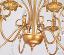 Retro industrial wrought iron chandelier for bar or restaurant
