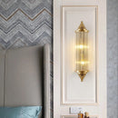Modern design stainless steel and crystal wall light