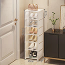 stackable and adjustable space-saving shoe organizer
