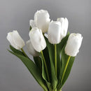 Set of 5 artificial tulips for realistic decoration