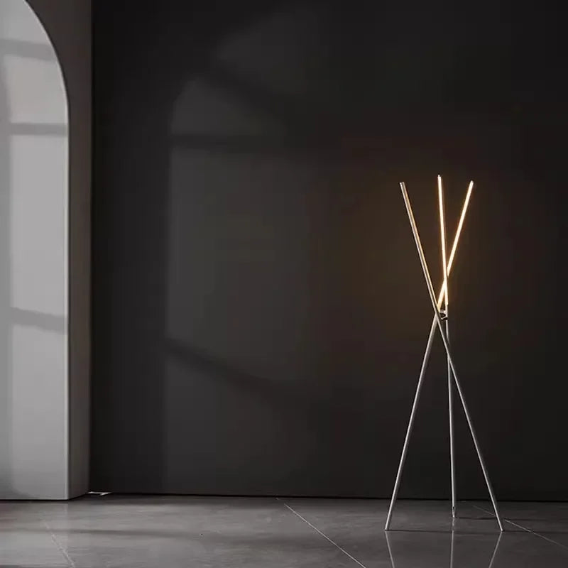 Modern LED floor lamp for a creative atmosphere - vue 4 sur 8