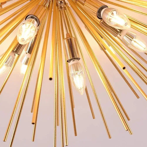 Hedgehog ball chandelier nordic style home lighting - vue 6 sur 12