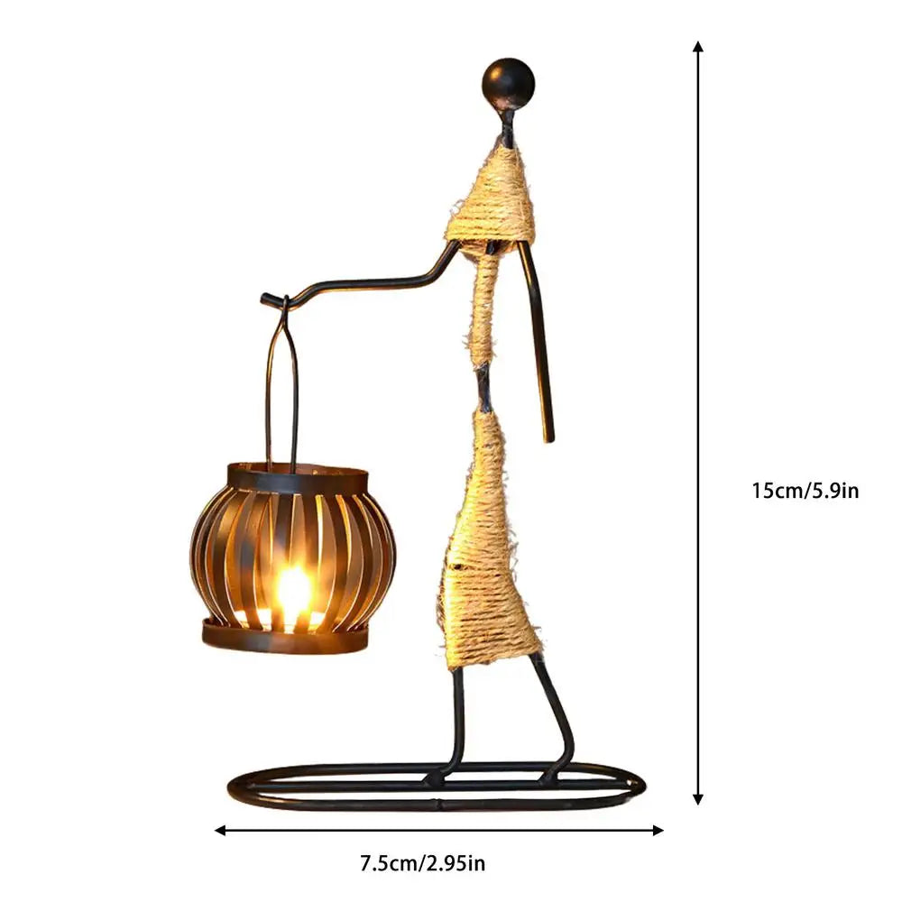Creative iron candle holder for wedding and Christmas decoration - vue 13 sur 22