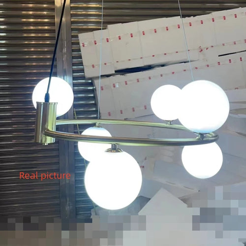 Modern glass pendant bulb with adjustable wire, perfect for decorating - vue 7 sur 13