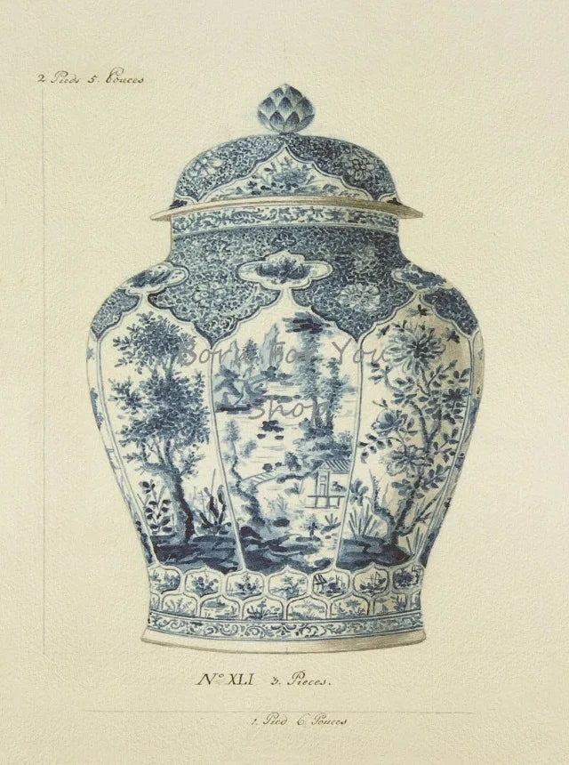 Vintage porcelain jar wall art home decor gifts