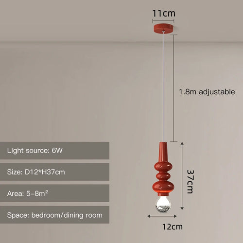 Modern nordic LED pendant light for elegant interior decor