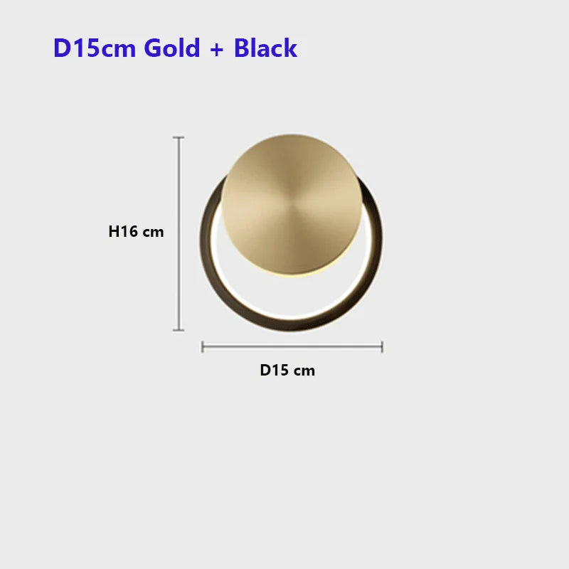 Round copper wall light for a creative luxury atmosphere - vue 16 sur 20