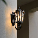 Vintage aluminium LED wall light for garden and outdoor